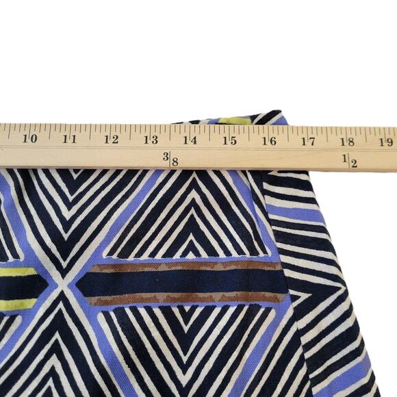 Nic + Zoe Women's Skirt Size 10 Boho Mosaic Print Zipper Cotton Spandex Travel - Picture 6 of 8
